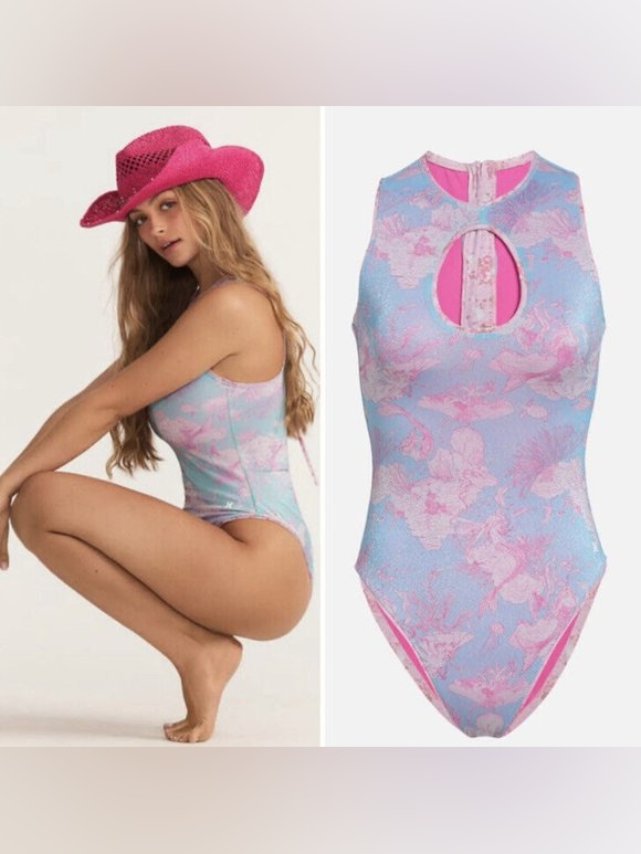 Love Shack Fancy X Hurley Under The Sea One Piece Swimsuit! Nwt! $150 Retail!